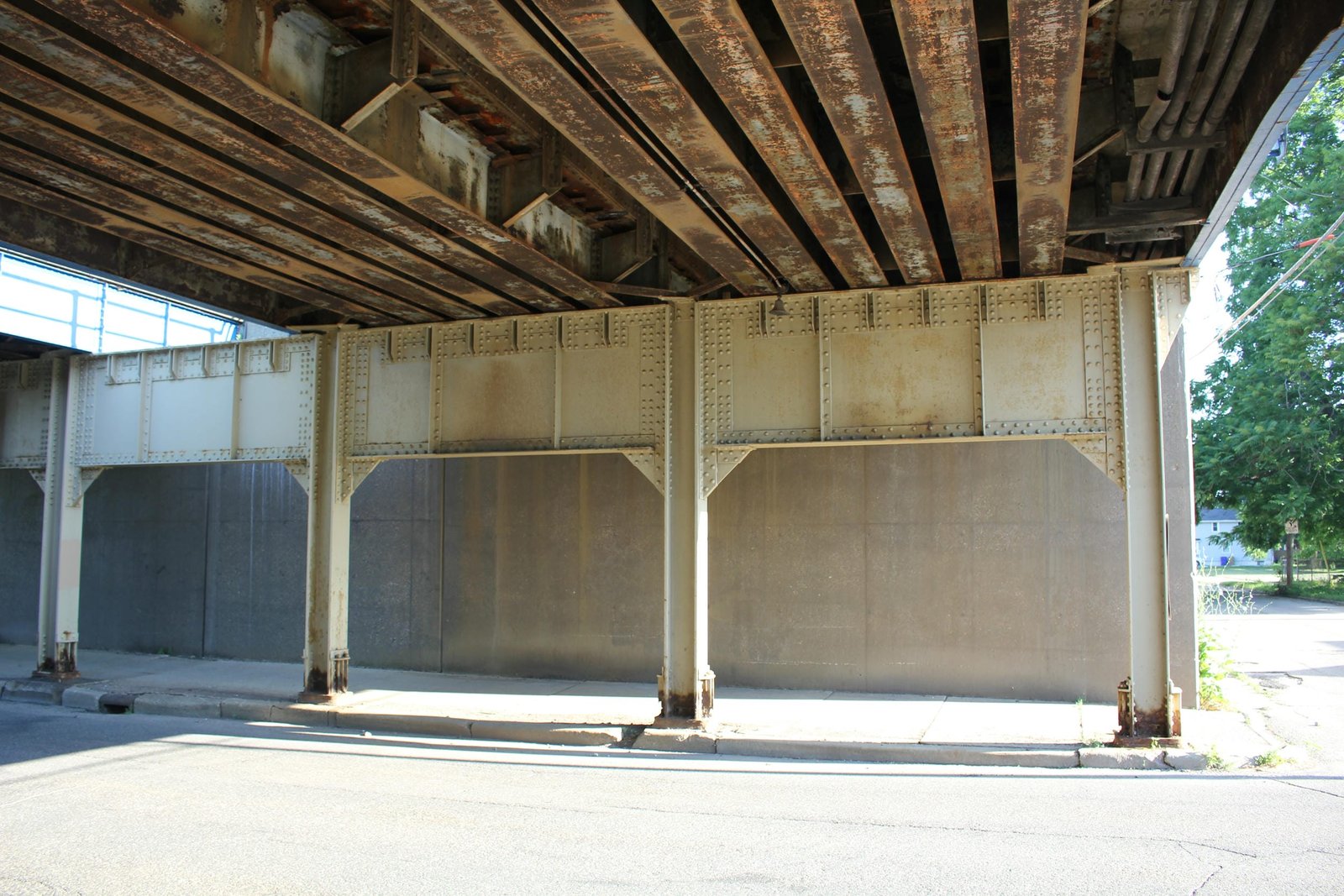 Under bridge
